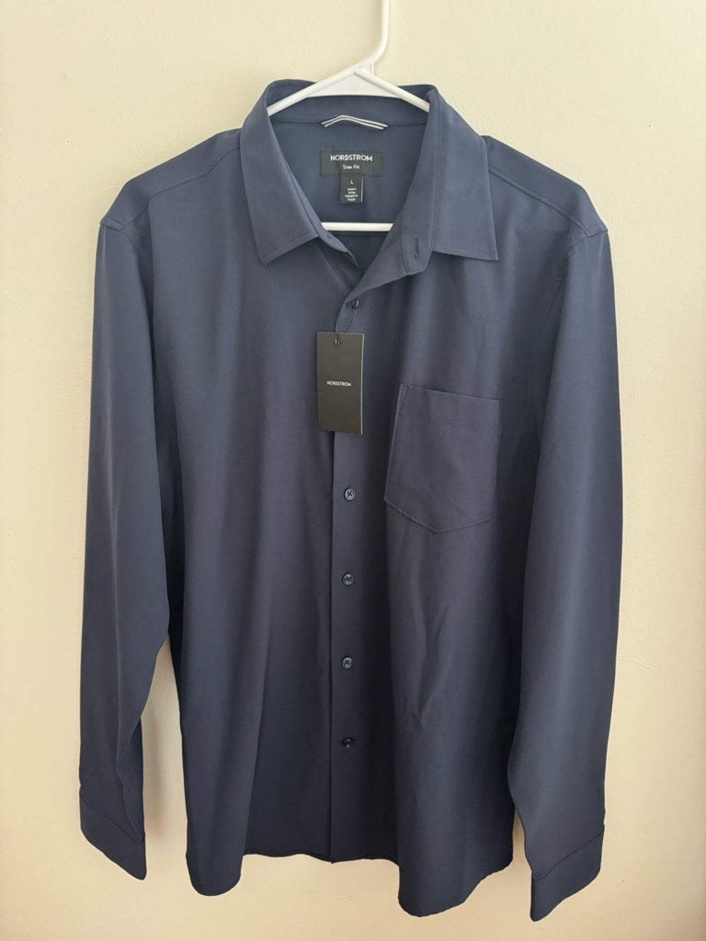 Nordstrom Men’s Button-Down Shirt - Navy Blue